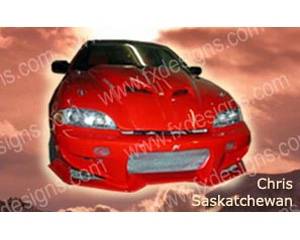FX Designs - Chevrolet Cavalier FX Design Fiberglass Hoods Style Ram Air Hood - FX-917