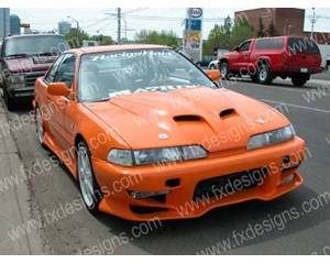 FX Designs - Acura Integra FX Design Pin On Style Ram Air Hood - FX-933