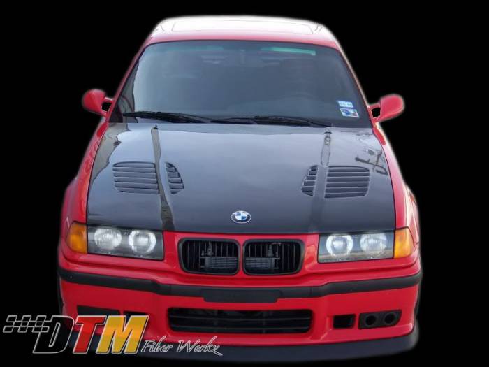DTM Fiberwerkz - BMW 3 Series DTM Fiberwerkz GTR Vented Style Hood