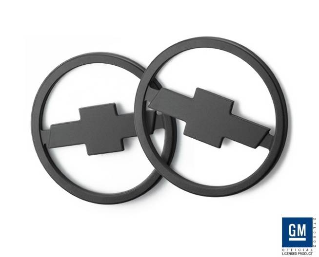 Defenderworx - Chevrolet Camaro Defenderworx Bowtie Speaker Covers - Black - CB1016