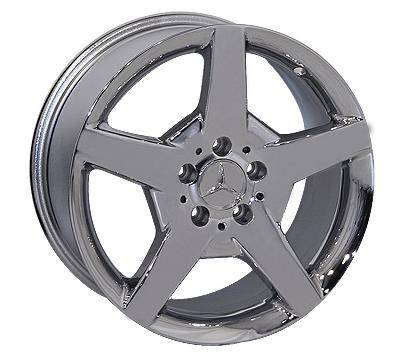 EuroT - 17 Inch 5 Chrome - 4 Wheel Set
