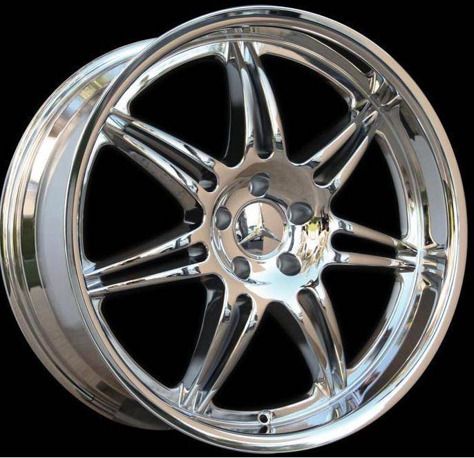 Euro - 20 inch Dish Chrome - 4 wheel set