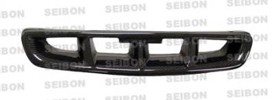 Seibon - Honda Civic Seibon MG Style Carbon Fiber Front Lip - FL9698HDCV-MG