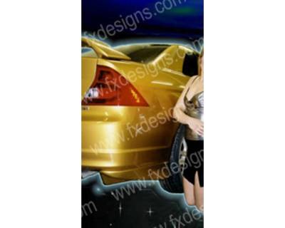 FX Designs - Honda Civic FX Design Rear Skirts - FX-762
