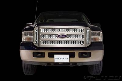 Putco - Ford F250 Superduty Putco Punch Grille Insert with Bar & Shield - 52155