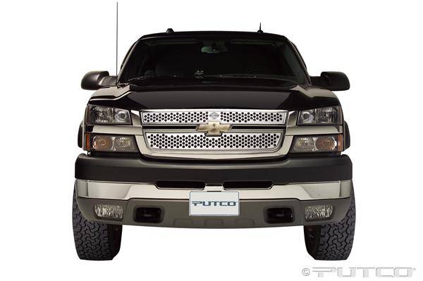 Putco - Chevrolet Silverado Putco Punch Grille Insert with Bar & Shield - 52157