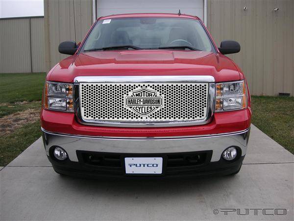 Putco - GMC Sierra Putco Punch Grille Insert with Bar & Shield - 52190