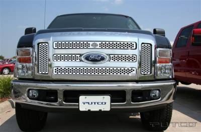 Putco - Ford F250 Superduty Putco Punch Grille Insert with Bar & Shield - 52197