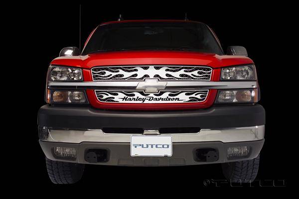 Putco - Chevrolet Silverado Putco Flaming Inferno Grille Insert - 53337