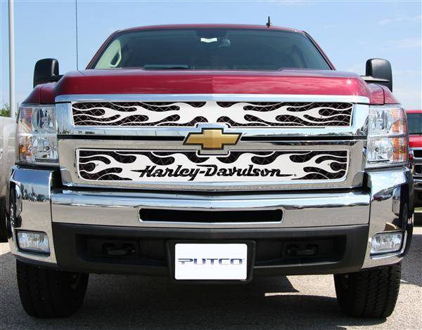 Putco - Chevrolet Silverado Putco Flaming Inferno Grille Insert - 53395