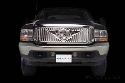 Putco - Ford F250 Superduty Putco Punch Grille Insert with Wings Logo - 56105