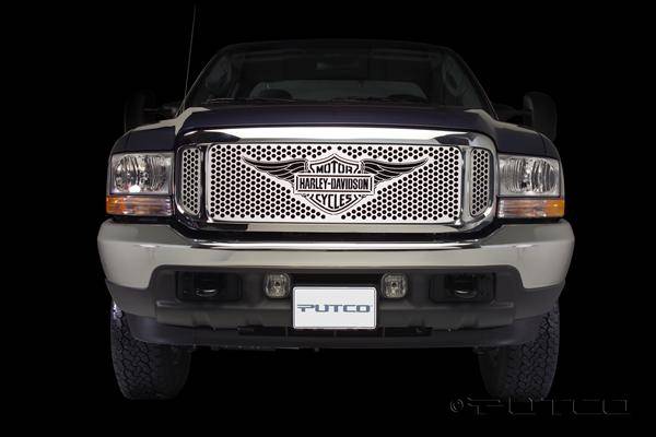Putco - Ford F350 Superduty Putco Punch Grille Insert with Wings Logo - 56105
