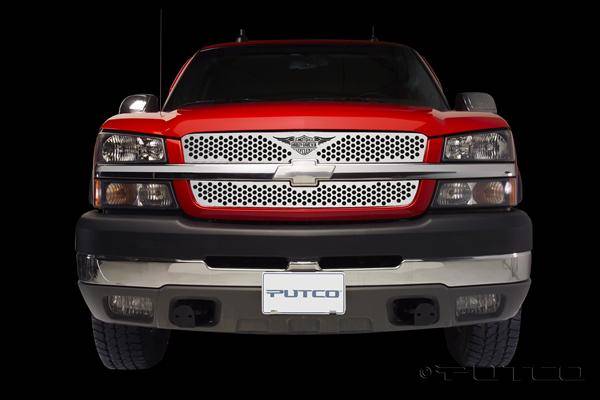 Putco - Chevrolet Silverado Putco Punch Grille Insert with Wings Logo - 56137