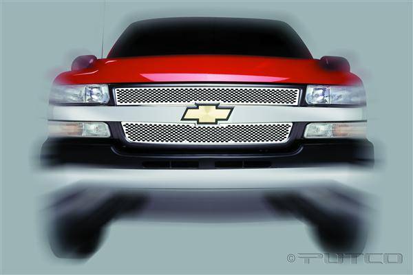 Putco - Chevrolet Silverado Putco Racer Stainless Steel Grille - 82107