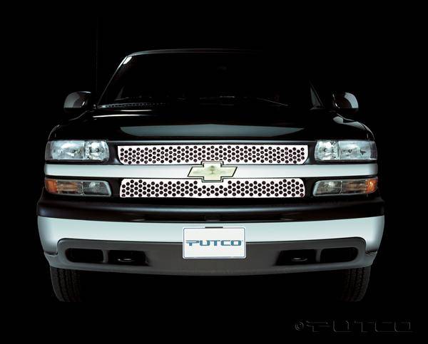 Putco - Chevrolet Silverado Putco Punch Stainless Steel Grille - 84101