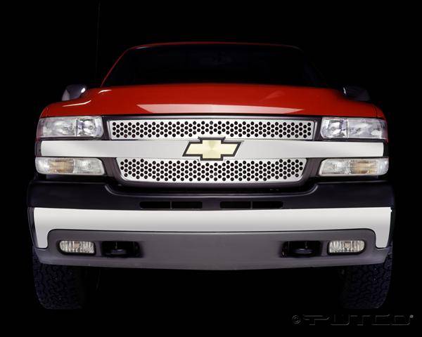 Putco - Chevrolet Silverado Putco Punch Stainless Steel Grille - 84107