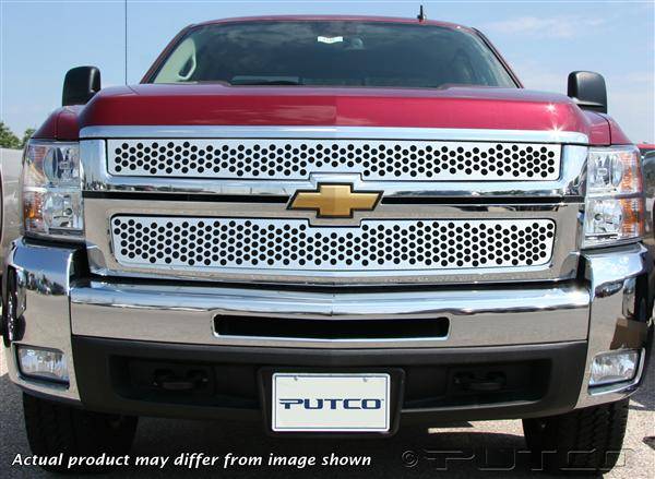 Putco - Chevrolet Silverado Putco Punch Stainless Steel Grille - 84189