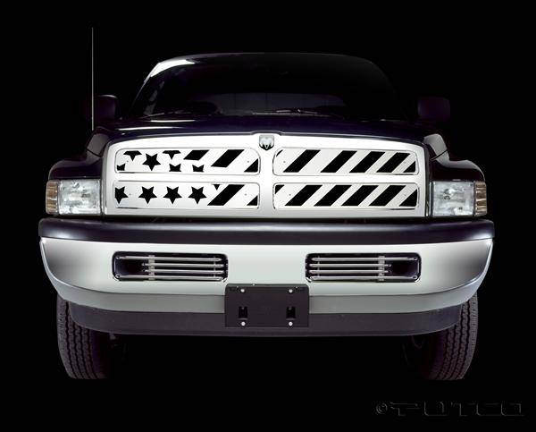 Putco - Dodge Ram Putco Patriot Stainless Steel Grille - 86103
