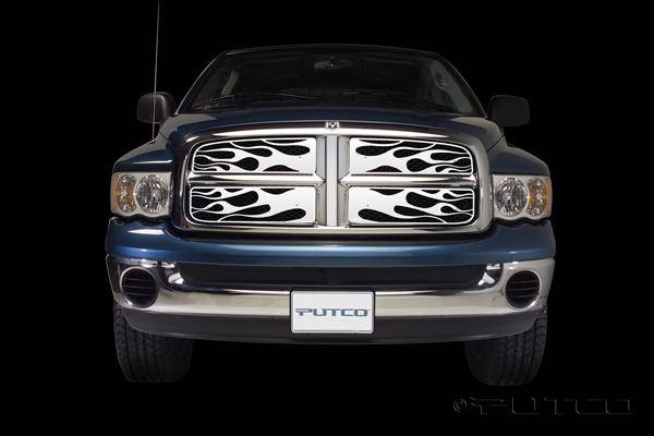 Putco - Dodge Ram Putco Flaming Inferno Stainless Steel Grille - 89132