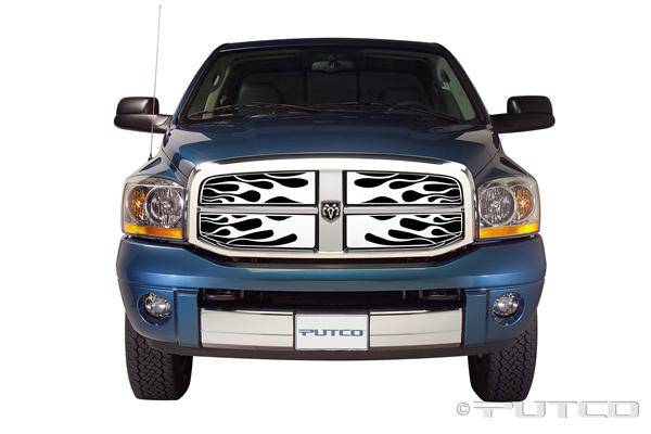 Putco - Dodge Ram Putco Flaming Inferno Stainless Steel Grille - 89156