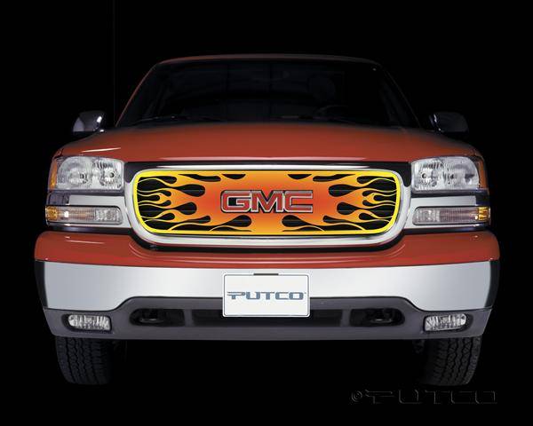 Putco - GMC Yukon Putco Flaming Inferno Stainless Steel Grille - 4 Color - 89302