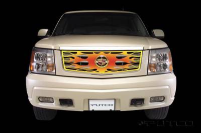 Putco - Cadillac Escalade Putco Flaming Inferno Stainless Steel Grille - 4 Color - 89315