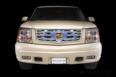 Putco - Cadillac Escalade Putco Flaming Inferno Stainless Steel Grille - Blue - 89415