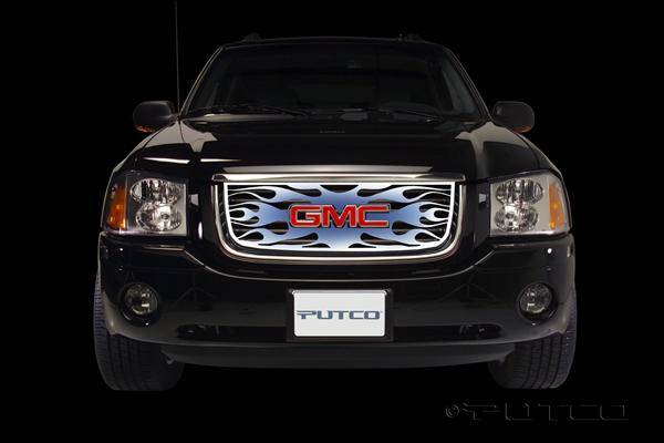 Putco - GMC Envoy Putco Flaming Inferno Stainless Steel Grille - Blue - 89436