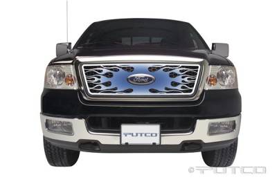 Putco - Ford F150 Putco Flaming Inferno Stainless Steel Grille - Blue - 89442