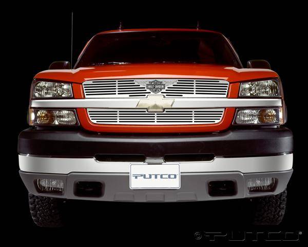 Putco - Chevrolet Silverado Putco Liquid Grille Insert with Wings Logo - 94137