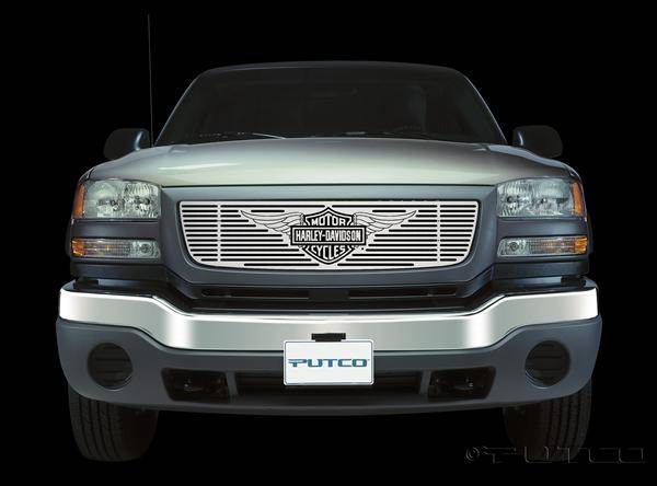 Putco - GMC Sierra Putco Liquid Grille Insert with Wings Logo - 94138