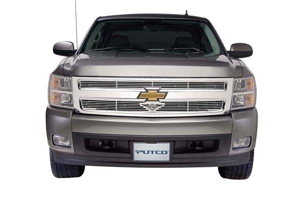 Putco - Chevrolet Silverado Putco Liquid Grille Insert with Wings Logo - 94189