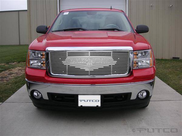 Putco - Chevrolet Silverado Putco Liquid Grille Insert with Classic Logo - 94295
