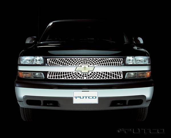 Putco - Chevrolet Silverado Putco Liquid Spider Web Grille - 303101