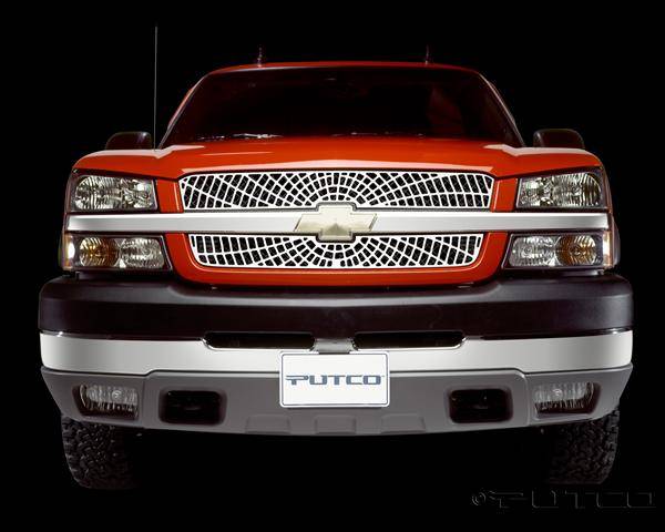 Putco - Chevrolet Silverado Putco Liquid Spider Web Grille - 303137