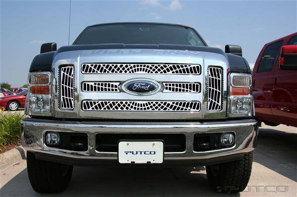Putco - Ford F350 Superduty Putco Liquid Spider Web Grille - 303197