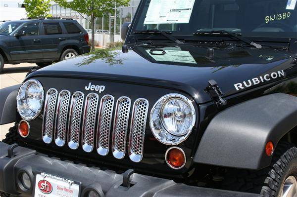 Putco - Jeep Wrangler Putco Chrome Trim Grille Covers - 400523