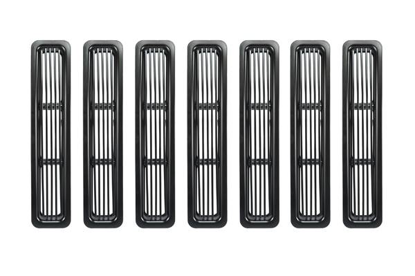 Omix - Rugged Ridge Billet Grille Inserts - Black Trim - 11401-03