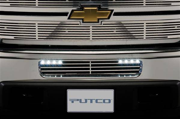 Putco - Chevrolet Silverado Putco Radiator Grille Inserts - 280506RL