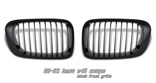 OptionRacing - BMW 3 Series 2DR Option Racing Sport Grille -  Black - 64-12116
