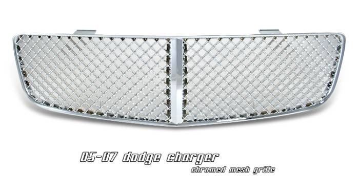 OptionRacing - Dodge Charger Option Racing Diamond Mesh Sport Grille - 64-17127