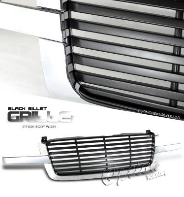 OptionRacing - Chevrolet Silverado Option Racing Billet Grille - 65-15119