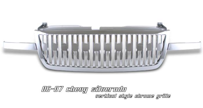OptionRacing - Chevrolet Silverado Option Racing Vertical Grille - 65-15129
