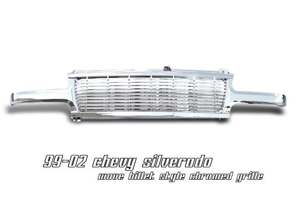 OptionRacing - Chevrolet Silverado Option Racing Wave Billet Grille - 65-15133