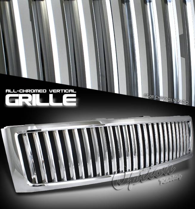 OptionRacing - Chevrolet Silverado Option Racing Vertical Grille - 65-15238