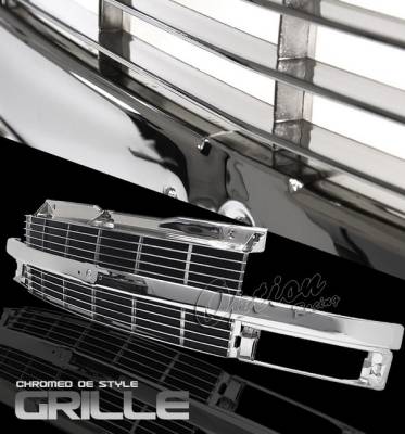 OptionRacing - Chevrolet Astro Option Racing Chrome Grille - OEM Style - 65-15339
