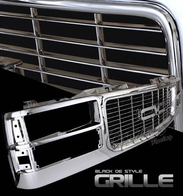 OptionRacing - GMC CK Truck Option Racing Chrome Grille - OEM Style - 65-15341