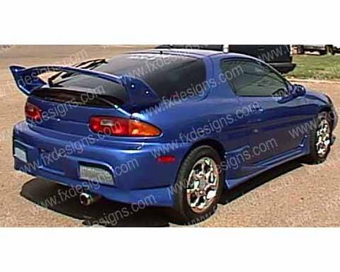 FX Designs - Mazda MX3 FX Design Combat Style Rear Bumper Cover - FX-786
