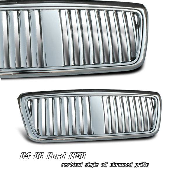 OptionRacing - Ford F150 Option Racing Vertical Grille - 65-18168