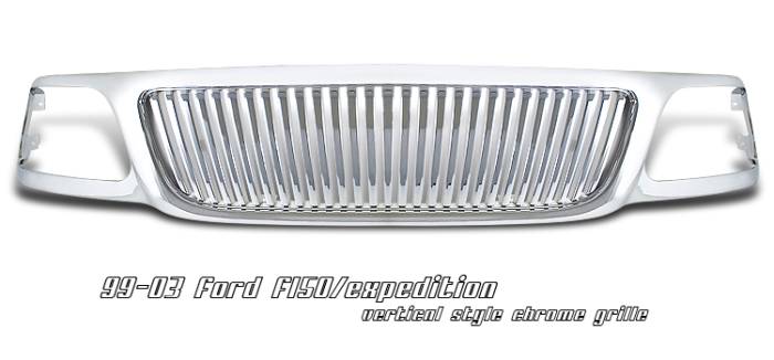 OptionRacing - Ford F150 Option Racing Vertical Grille - 65-18174